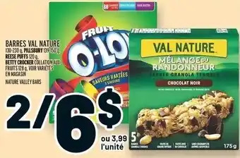 Metro BARRES VAL NATURE 130-230 g. PILLSBURY 139-1500. REESE PUFFS 120 g. BETTY CROCKER COLLATION AUX offer