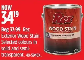 Canadian Tire Exterior Wood Stain. offer