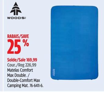 Canadian Tire WOODS Double-Comfort Max Camping Mat. offer