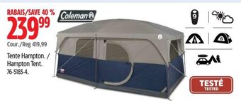 Canadian Tire Hampton Tent. offer