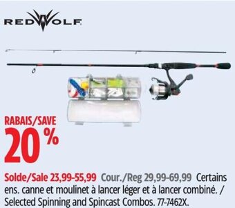 Canadian Tire Selected Spinning and Spincast Combos. offer