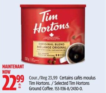 Canadian Tire Selected Tim Hortons Ground Coffee. offer