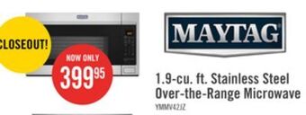 The Brick Maytag 1.9 cu. ft. over-the-range microwave - ymmv4207jz offer