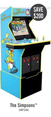The Brick Arcade1up the simpsons™ 4-player wi-fi arcade cabinet with riser offer
