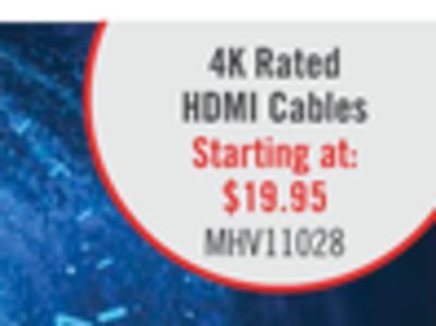 The Brick Monster 6 ft. 4k high speed hdmi cable with blue led - mhv1-1028-blu offer