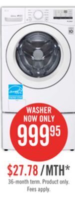 The Brick Lg 5.2 cu. ft. front-load washer - wm3400cw offer