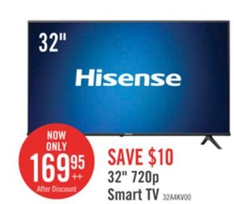 The Brick Hisense a4kv 32 hd vidaa tv offer