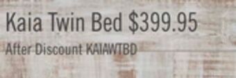 The Brick Kaia twin bed offer