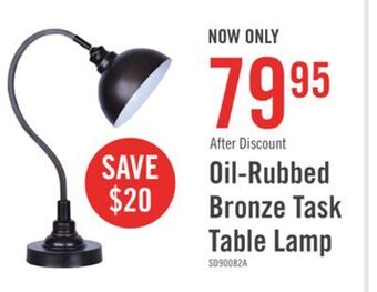 The Brick Oil-rubbed bronze desk/task lamp offer