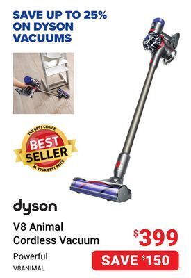Visions Electronics Dyson v8 animal cordless vacuum offer
