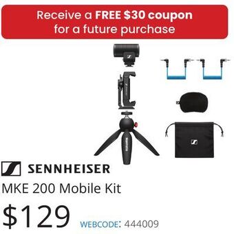 Vistek Sennheiser mke 200 mobile kit offer