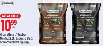 Canadian Tire GroundSmart GroundSmart Rubber Mulch, 22.6L. Espresso Black or Mocha Brown. 159-1588X. offer