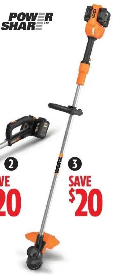 Canadian Tire 10.00/24 mot Reg 259.99 40V PowerShare Grass Trimmer, 13". 2Ah battery & charger included. 60-1348-4 offer
