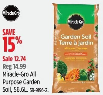 Canadian Tire Miracle-Gro Miracle-Gro All Purpose Garden Soil, 56.6L offer