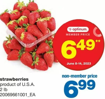 Wholesale Club Strawberries offer