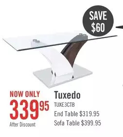 The Brick Tuxedo coffee table offer
