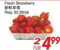 Foody World Fresh strawberry offer