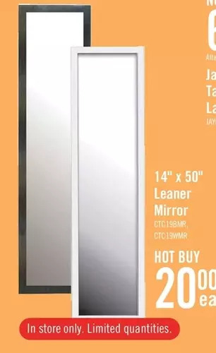 The Brick 14 x 50 leaner mirror offer