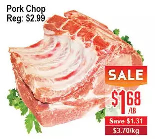 Skyland Foodmart Pork chop offer