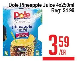 Skyland Foodmart Dole pineapple juice offer
