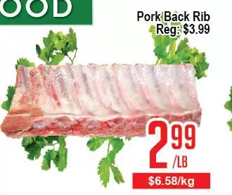 Skyland Foodmart Pork back rib offer