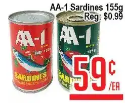 Skyland Foodmart Aa-1 sardines offer