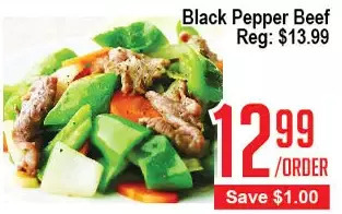 Skyland Foodmart Black pepper beef offer