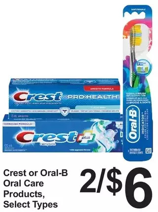 Pharmasave Crest or oral-b oral care products offer