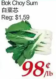 Tone Tai Supermarket Bok choy sum offer