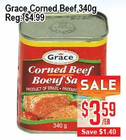 Skyland Foodmart Grace corned beef offer