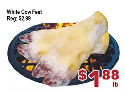 Top Food Supermarket White cow feet offer
