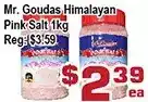Top Food Supermarket Mr. goudas himalaya pink salt offer