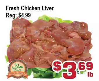 Top Food Supermarket Fresh chicken liver offer
