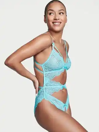 Victoria's Secret Cutout lace crotchless teddy offer