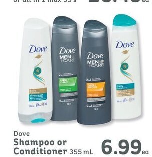 IGA Dove Shampoo or Conditioner 355mL offer