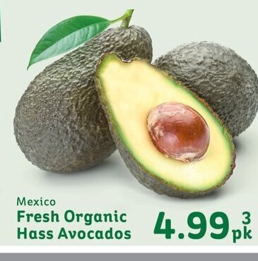 IGA Mexico fresh organic hass avocados offer