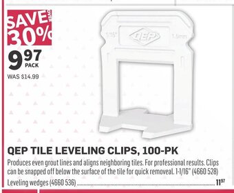 Co-op QEP TILE LEVELING CLIPS, 100-PK offer