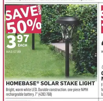 HOMEBASE SOLAR STAKE LIGHT