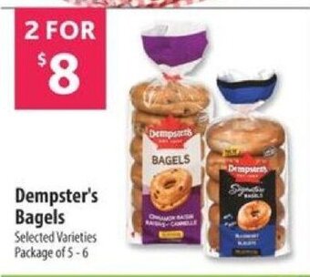 Co-op Dempster's Bagels offer