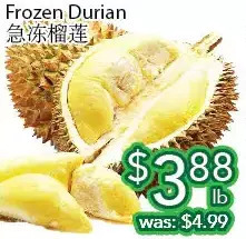 Ample Food Market Frozen durian offer