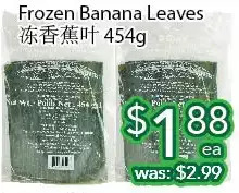 Ample Food Market Frozen banana leaves offer