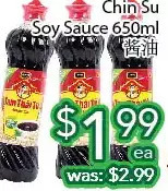 Ample Food Market Chin su soy sauce offer
