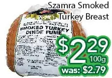 Ample Food Market Szamra smoked turkey breast offer
