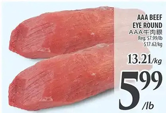 Al Premium Food Mart Aaa beef eye round offer