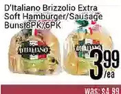 Nations Fresh Foods D'italiano brizzolio extra soft hamburger/sausage buns offer