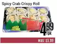 Nations Fresh Foods Spicy crab crispy roll offer