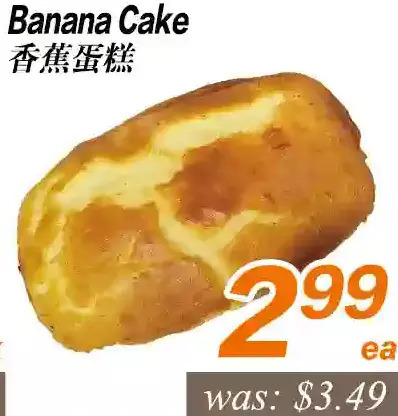 Seasons Foodmart Banana cake offer