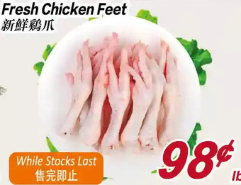 Seasons Foodmart Fresh chicken feet offer