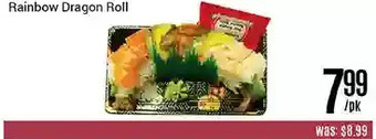 Nations Fresh Foods Rainbow dragon roll offer