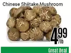 Nations Fresh Foods Chinese shiitake mushroom offer